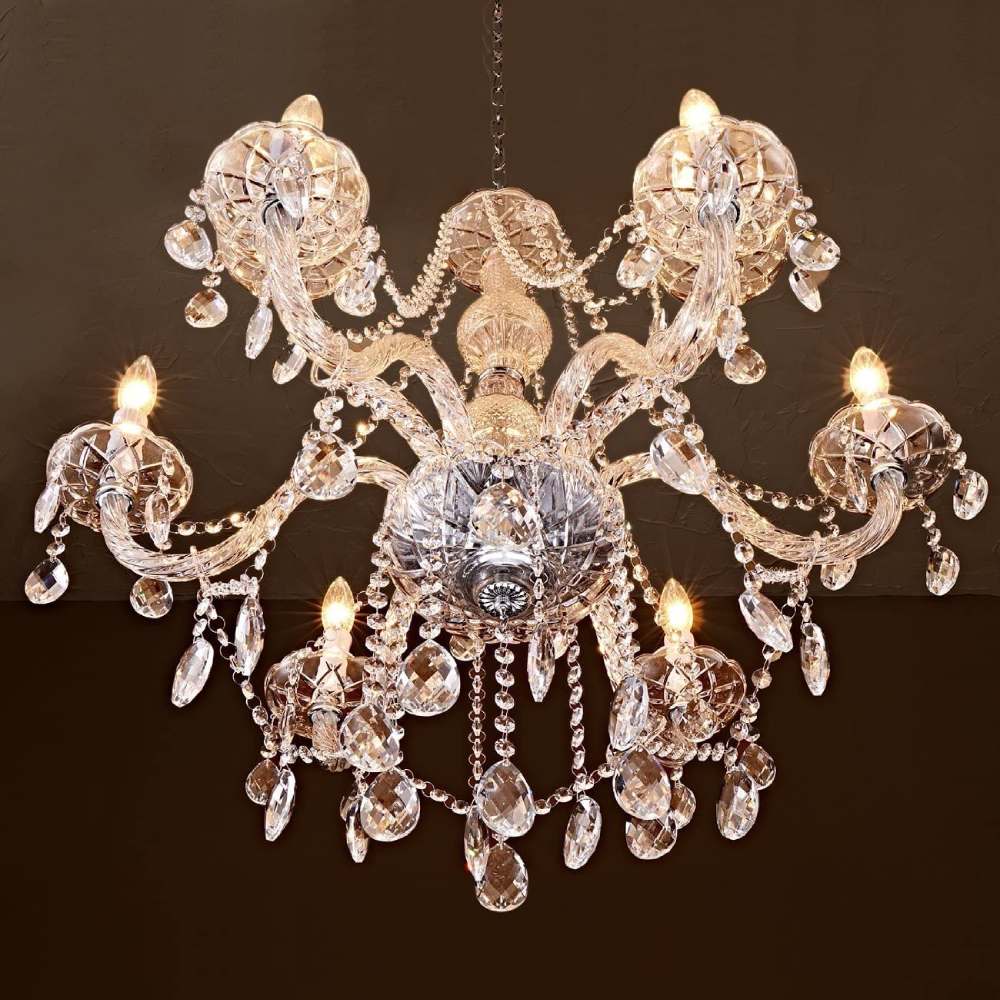 Classic Crystal Glass Chandelier: image 7